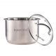 IP stainless steel pot + Glass lid (5,7 l)